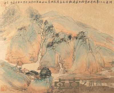 常进 洞庭山色 镜心 37×44.5cm